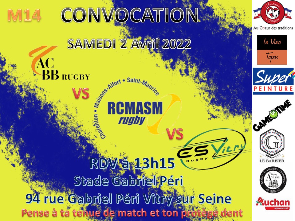 RCMASM convocation M14